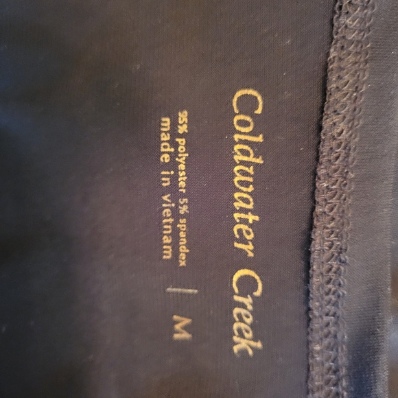 Coldwater Creek, Faux wrap top, Black,  Size M - Picture 4 of 5